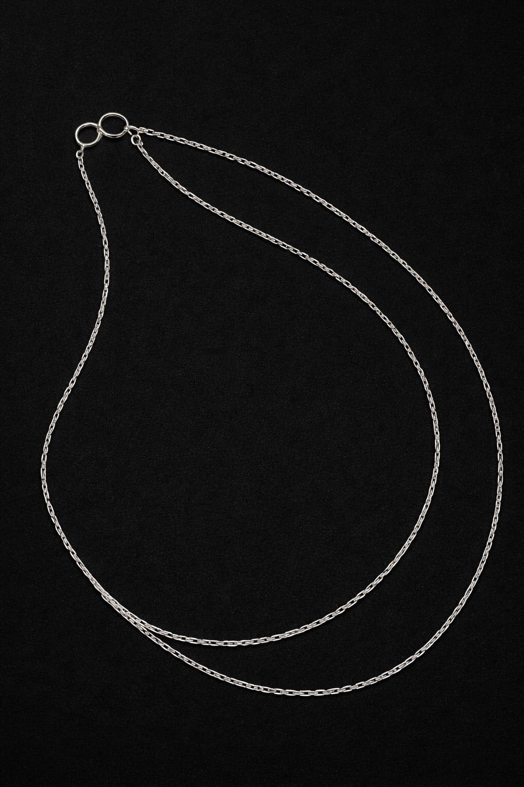 2 gram Gram Necklace Thin Delicate Cable Link 925 Silver 2mm and 9’Inches