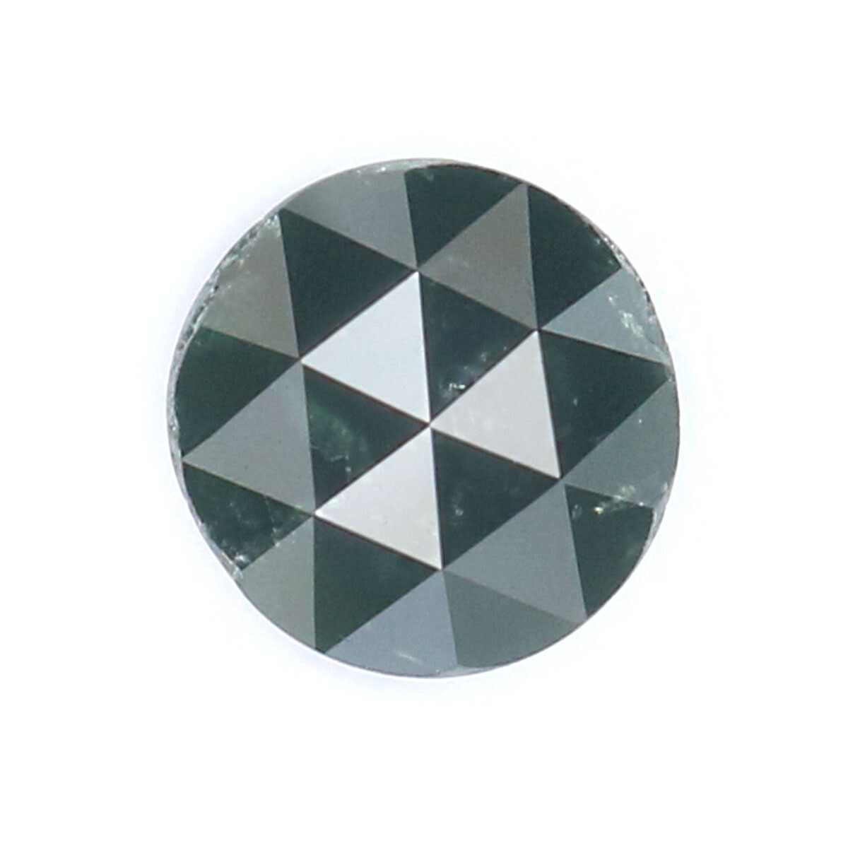 1.41 CT Natural Loose Round Rose Cut Diamond 6.90 MM Green Color Diamond KQ890