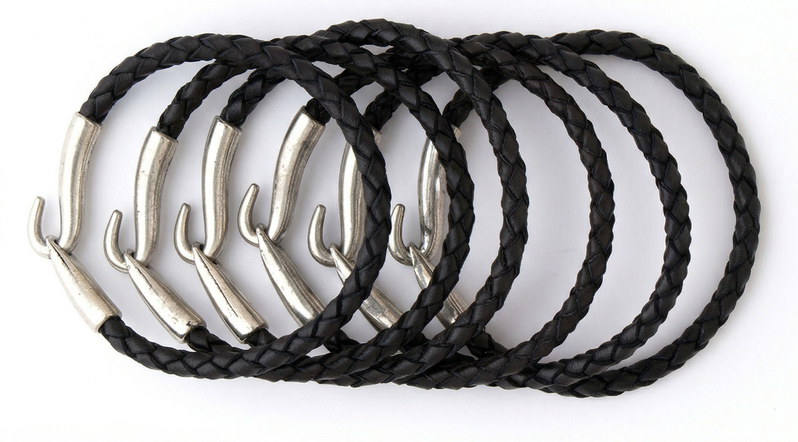 MENZ LYFE 12PC Handmade BOND & STEEL Leather Bracelet Luxury Mens Value Pack