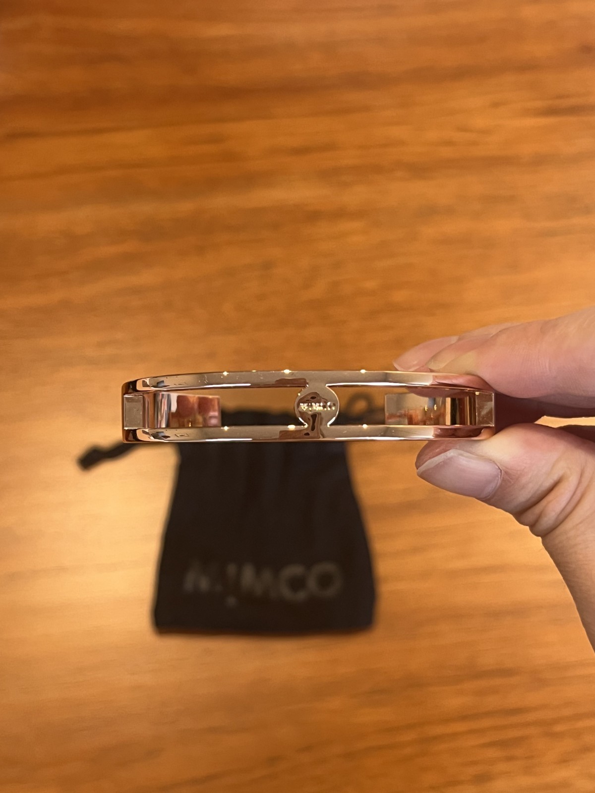 MIMCO Rose Gold Open Cuff Bracelet – Brand New