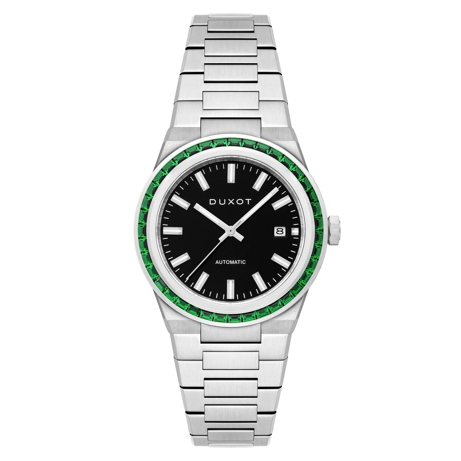 Alicante Rainbow Automatic Black & Green / Stainless Steel | Black Dial Wristwat