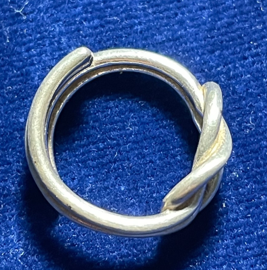 Solid Sterling 925 Silver Love Knot Ring Size 5-6-7-8-9 Adjustable FREE SHIP!!!!