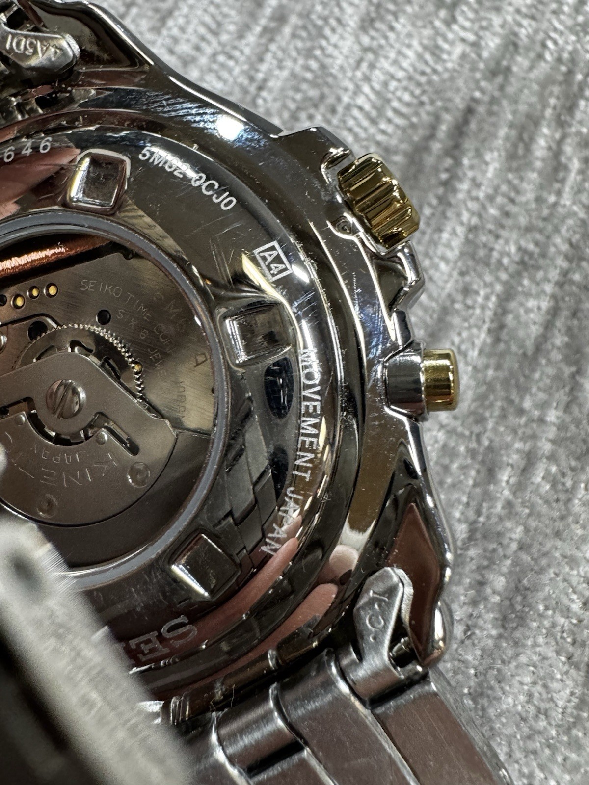 Seiko Kinetic Watch 5M62-0CJ0 Boeing Airplanes 35 Years Anniversary Retirement