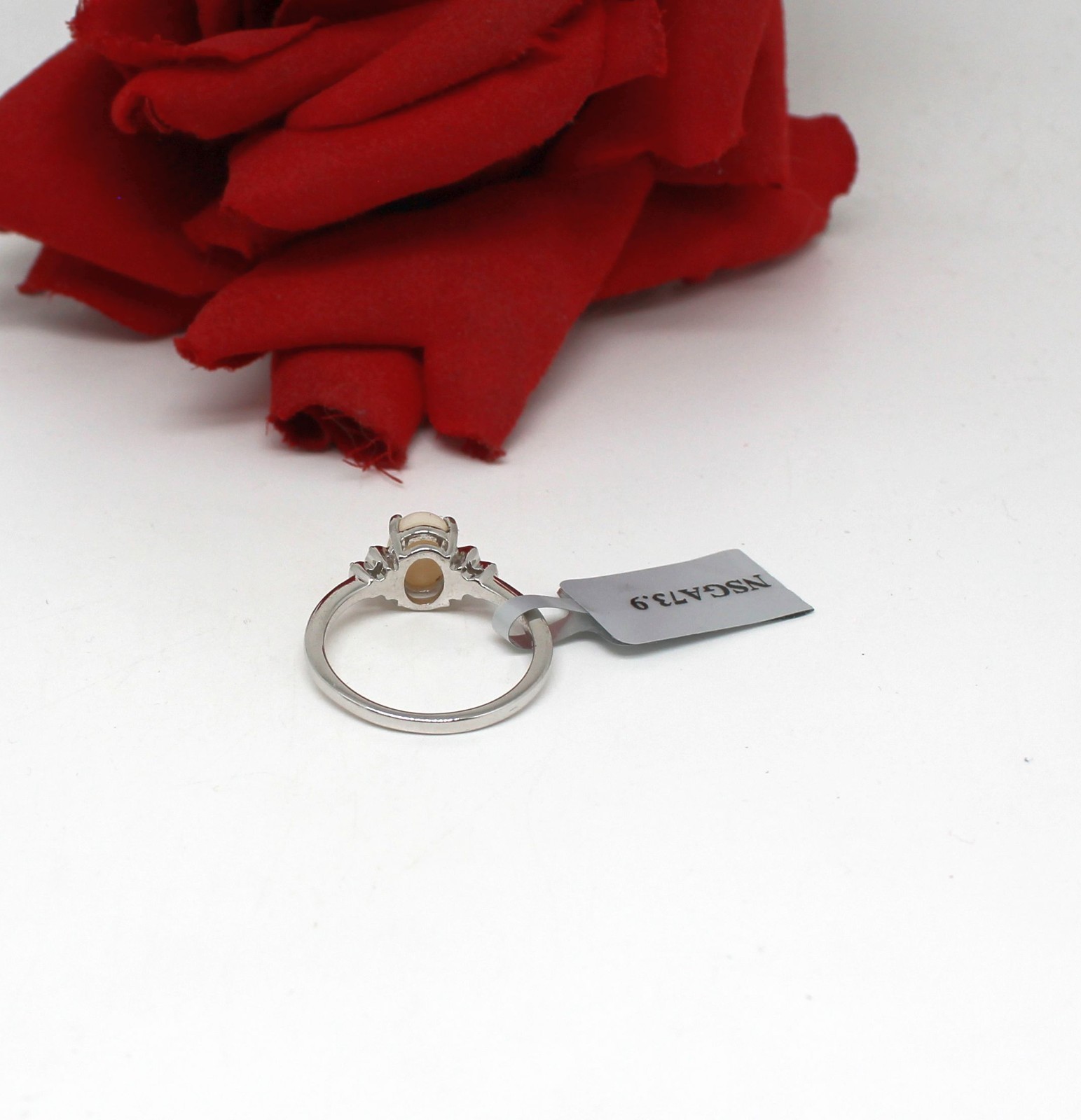 Sterling Silver Opal TGGC NWT Cocktail Ring Size 9 3.17g CAT RESCUE