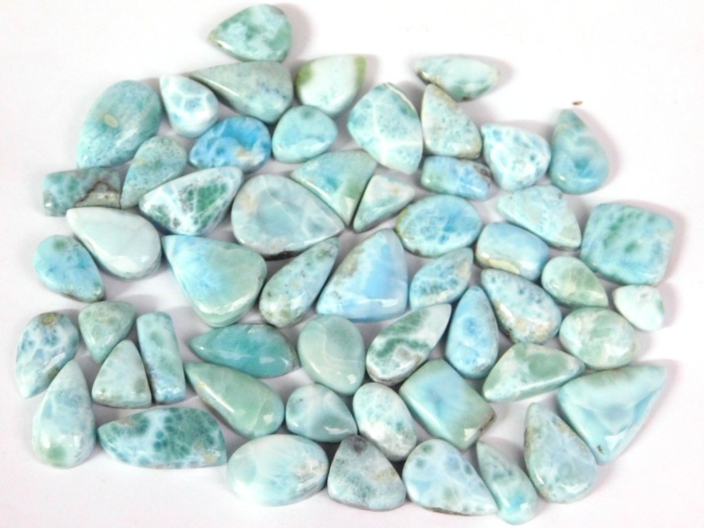Sky Blue Larimar Loose gemstones Fancy Jewelry Making Wholesale Lot 71252