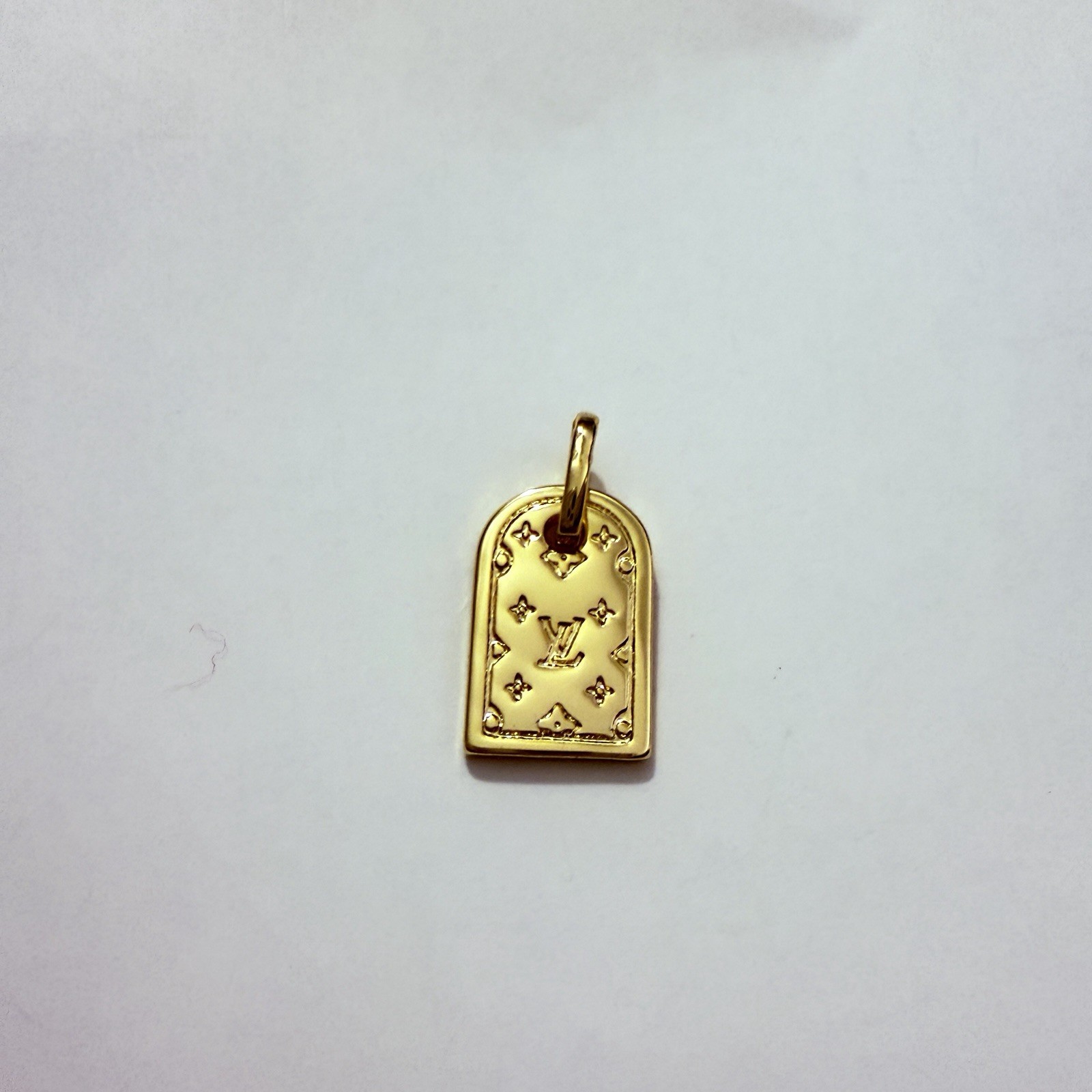 Designer Gold Tone Bag Charm Zipper Pull Pendant