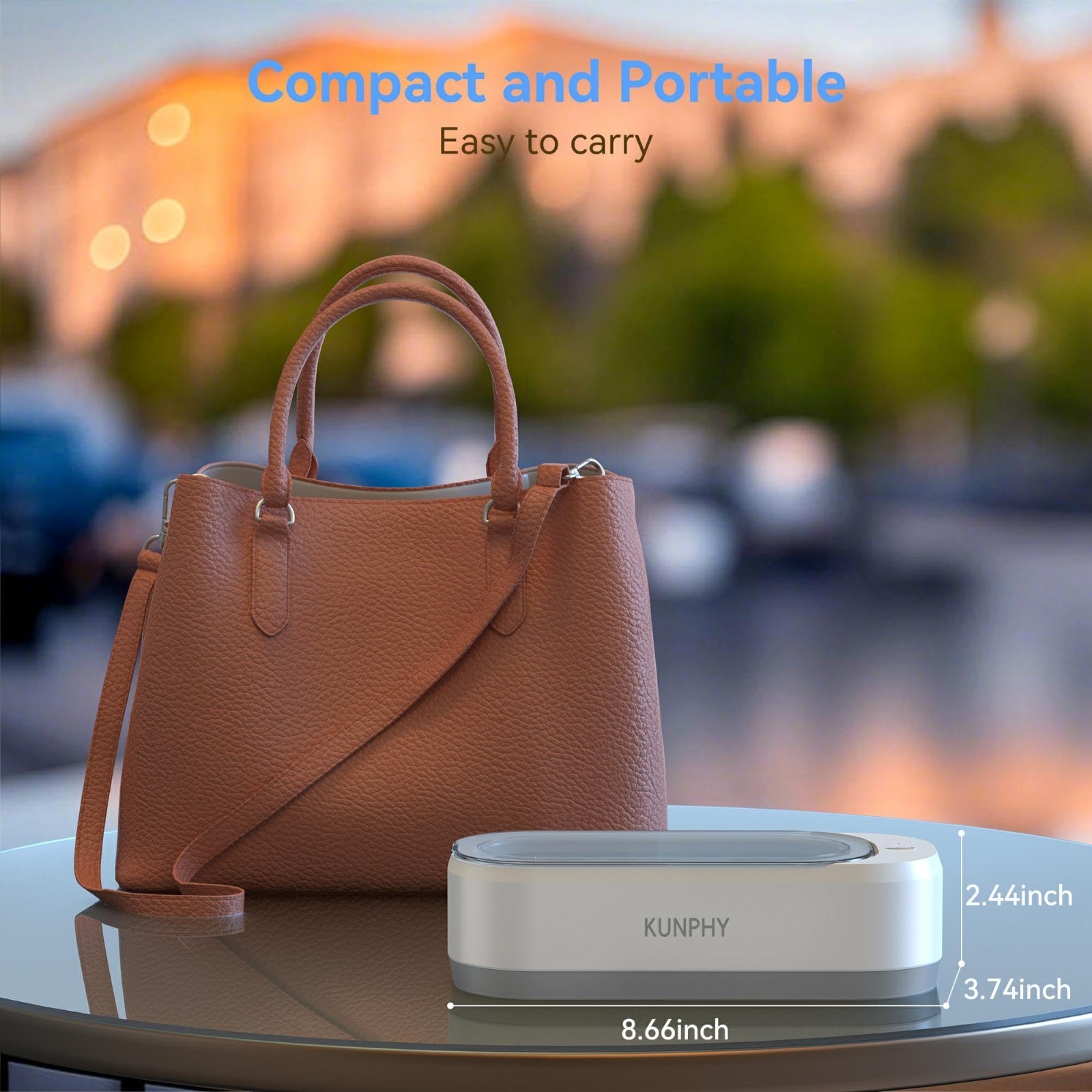 Professional Ultrasonic Jewelry Cleaner 12oz 46KHz, Sonic Cleaner for Rings, Gla
