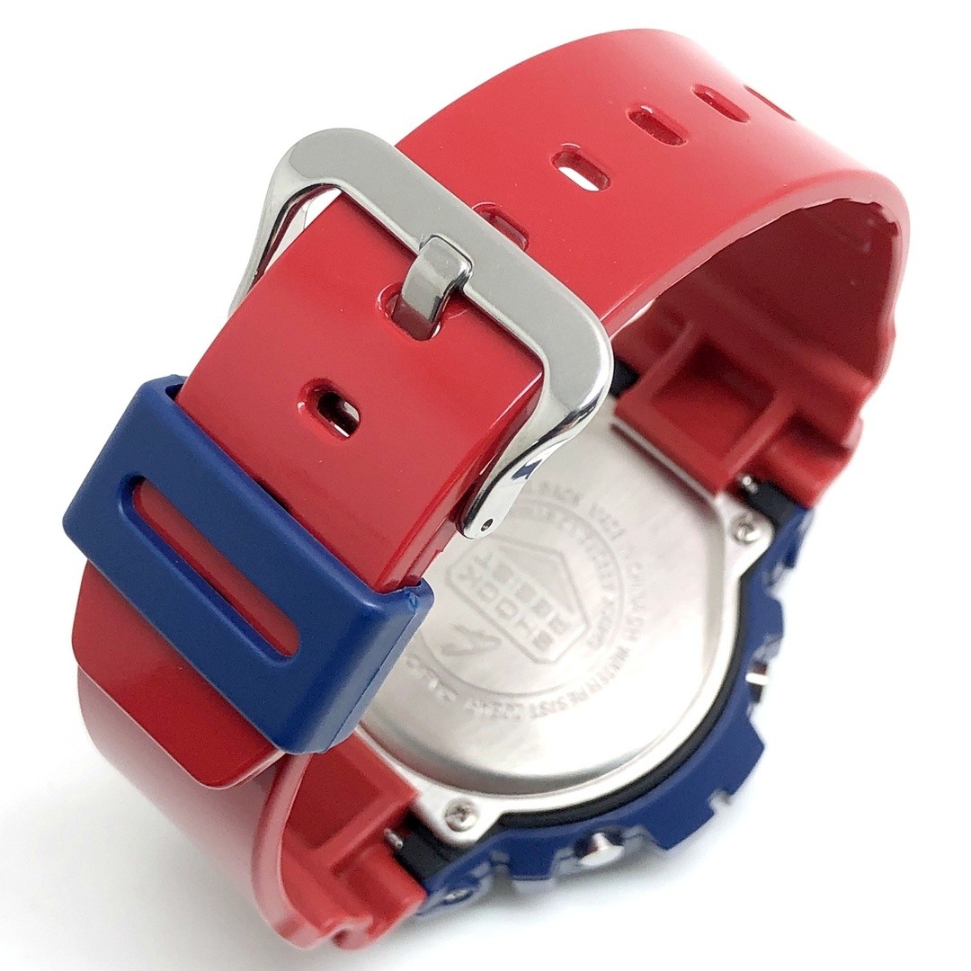 G-Shock DW 6900AC 2 blue red series glossy paint color LCD 3rd graphic stars and