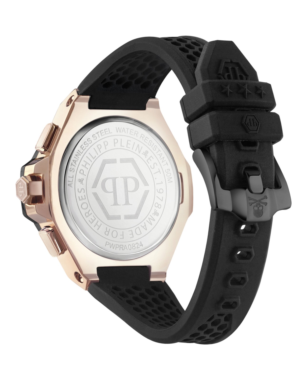 Philipp Plein Mens Two Tone 46mm Strap Fashion Watch
