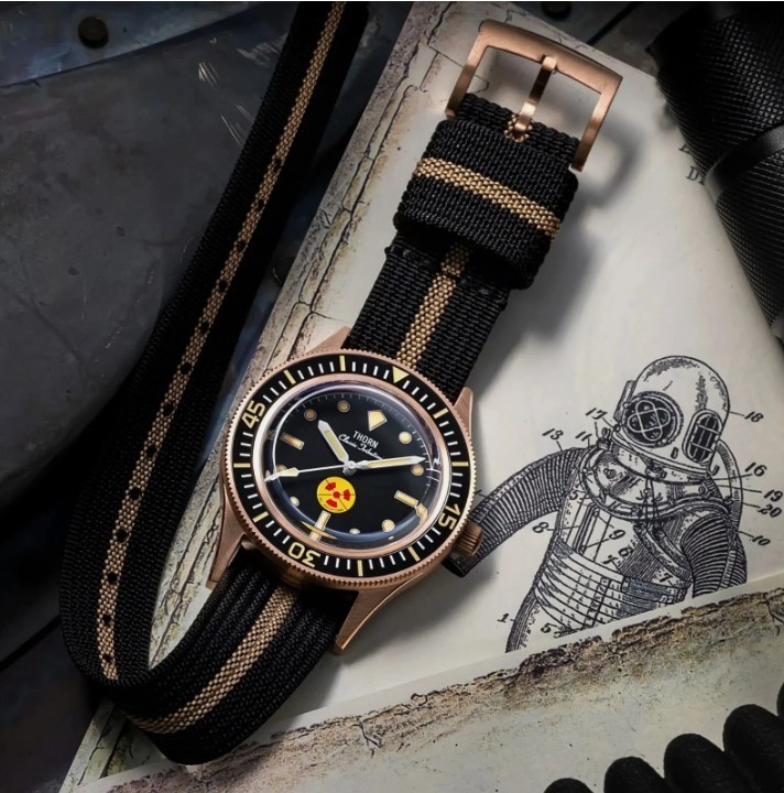 THORN Fathoms Fifty CUSN8 Bronze NH35A Diver 200M Automatic Watch No Radiations