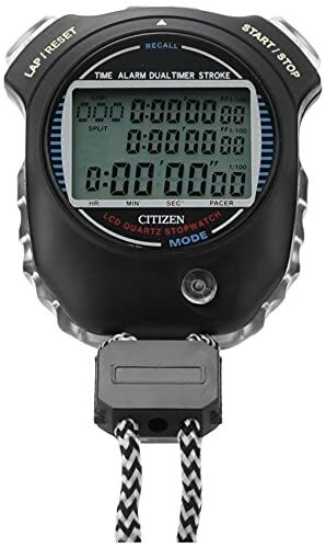 Rhythm (RHYTHM) Citizen Stopwatch Waterproof Split Time Pace Count Function Stro