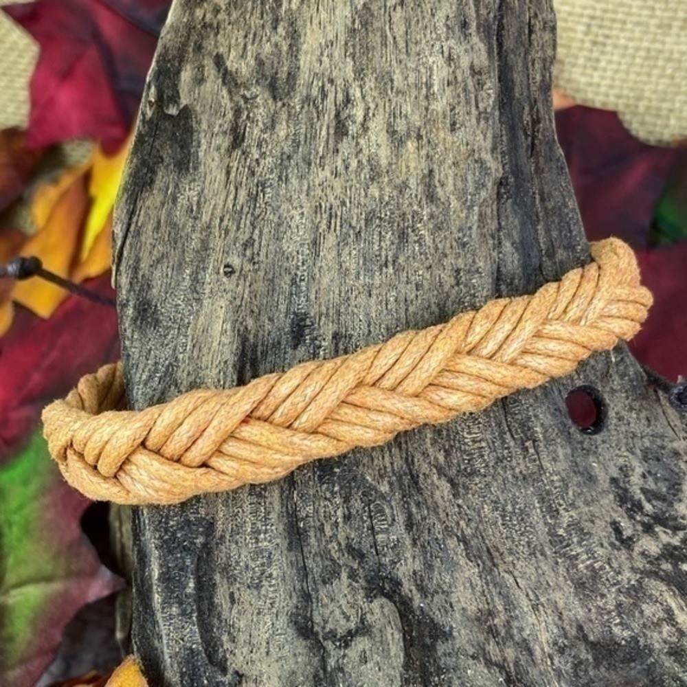 Mens Bracelets Bundle 4 Piece Adjustable Size Faux Leather and Hemp Bracelets