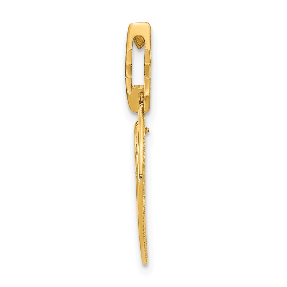 14k Yellow Gold Three Wise Men North Star Pendant 1.95g, L-25.5mm, W-18.32mm
