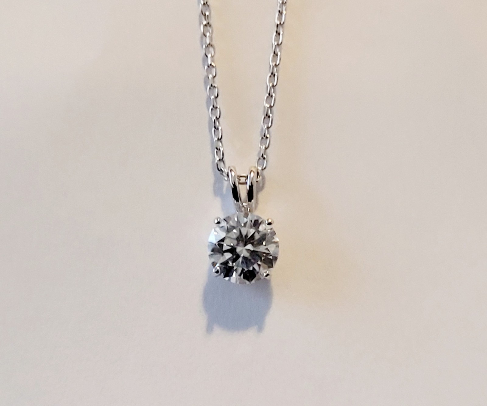 2.00 Carat Moissanite Forever Classic Solitaire Pendant (Charles & Colvard)