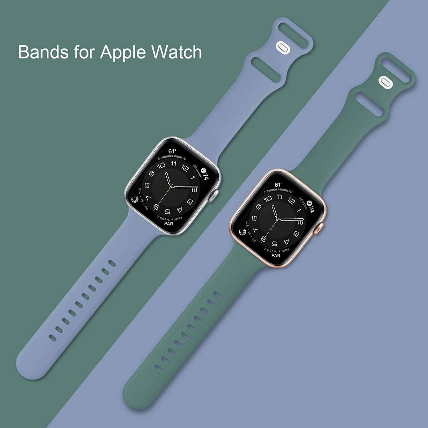 15 Pack Soft Silicone Bands Compatible with Apple Watch Band 40Mm 41Mm 38Mm 45Mm