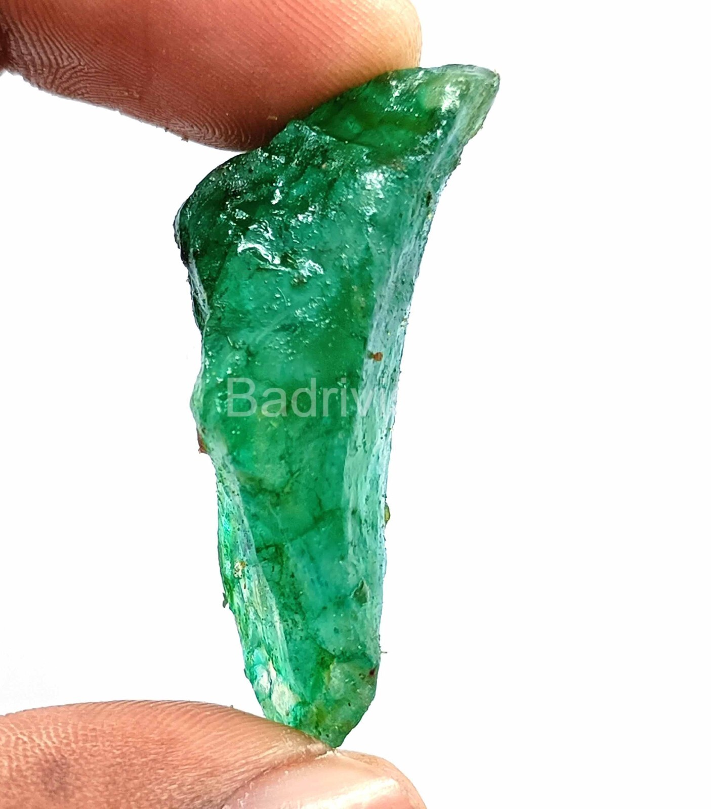 82 Ct Natural Colombia Rough Green Emerald Certified (Color Dyed) Gemstone EKT