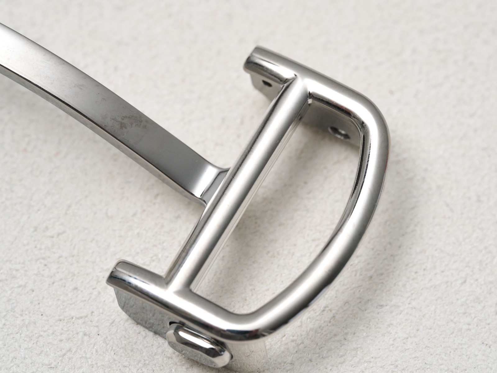 Cartier Deployment Buckle Clasp 18mm Fold Over Button Stainless Steel Genuine