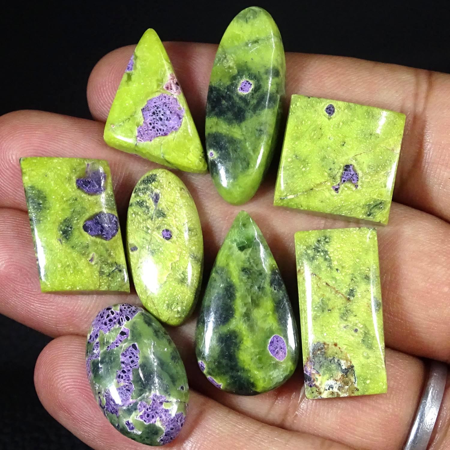 101.60Cts Natural Atlantisite Mix Lot Loose Untreated Cabochon Gemstone