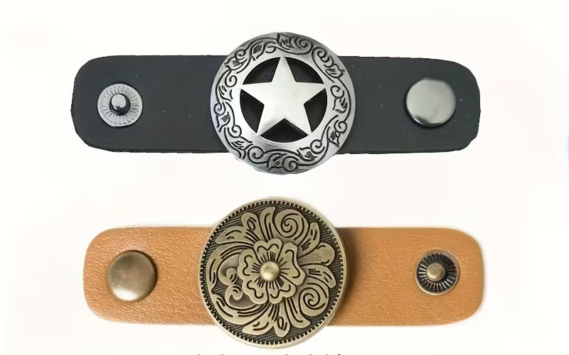 Western-Style Scarf Fasteners Silk Ring Neckwear Slide Fastener