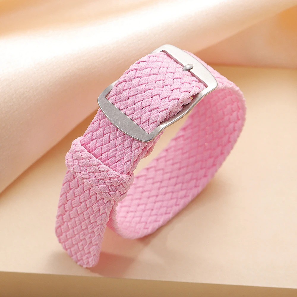 Perlon Woven Nylon Watch Band Strap Universal Replacement 18mm 20mm 22mm