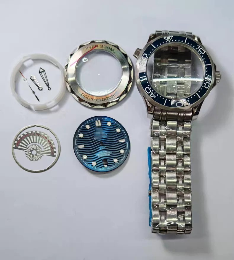 DIY SET for Ceramic Bezel Sapphire Black Dial Date