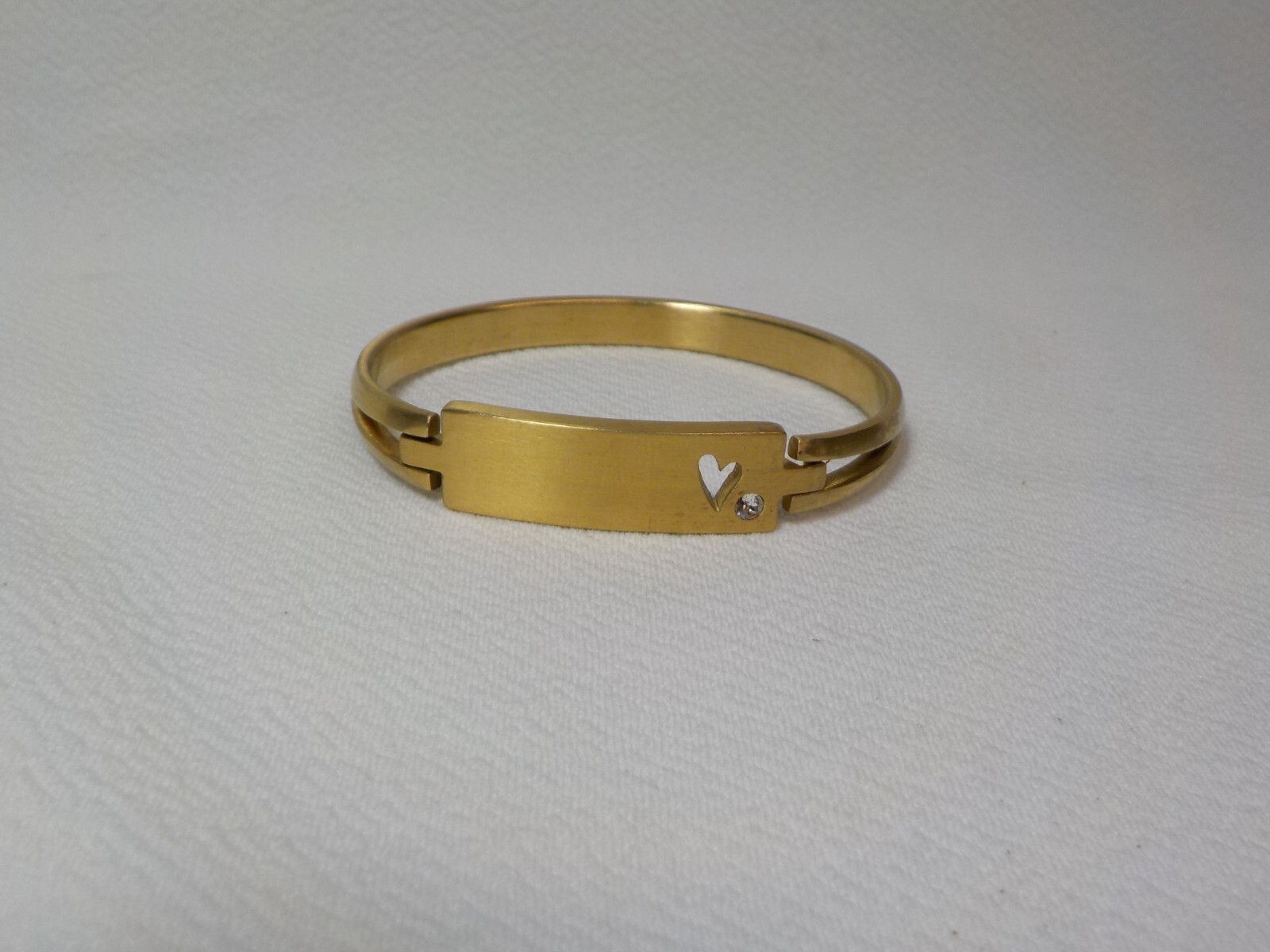 JK BY THIRTY ONE HEART & SOUL RHINESTONE BANGLE BRACELET