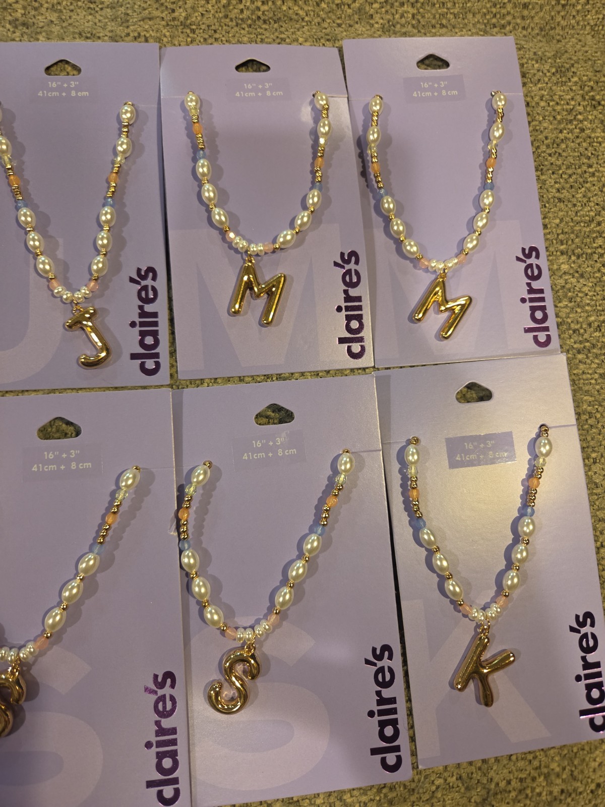 Lot Of 13 Mixed Claire’s Jewelry Earrings Necklaces