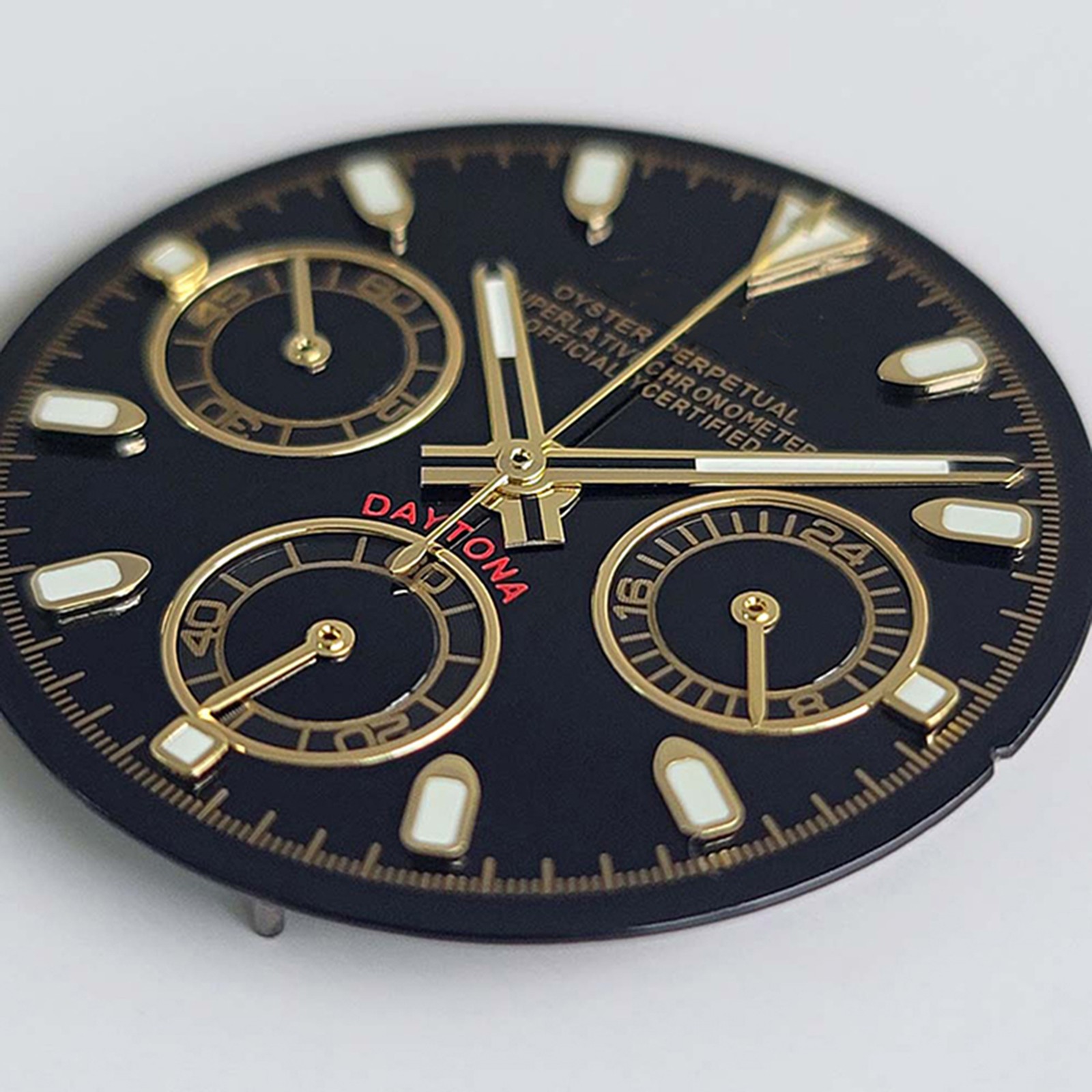 29.5MM Watch Dial Green Luminous Watch Accessories for VK63 Quartz Movement