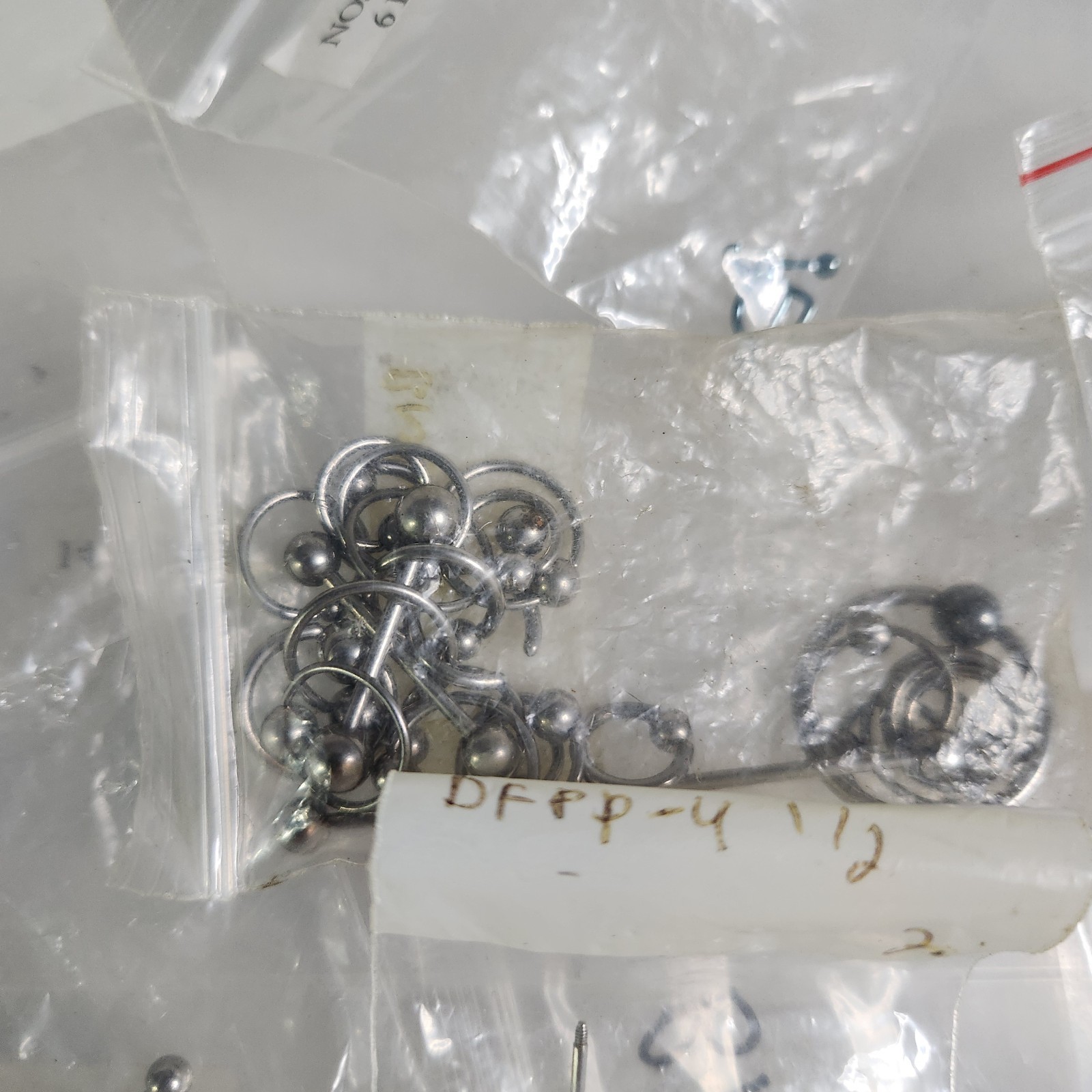 Vintage Body Jewelry Piercing HUGE Lot – Ear, Nose, Nipple, Lip Etc….
