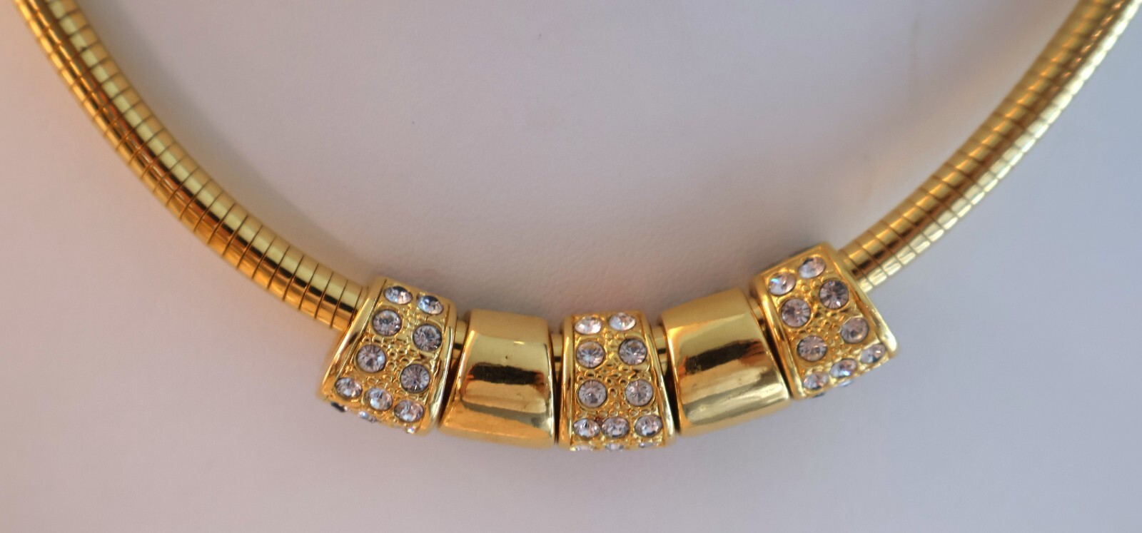 Vintage Joan Rivers Omega Necklace Interchangeable Double Sided 16 – 19″ N177