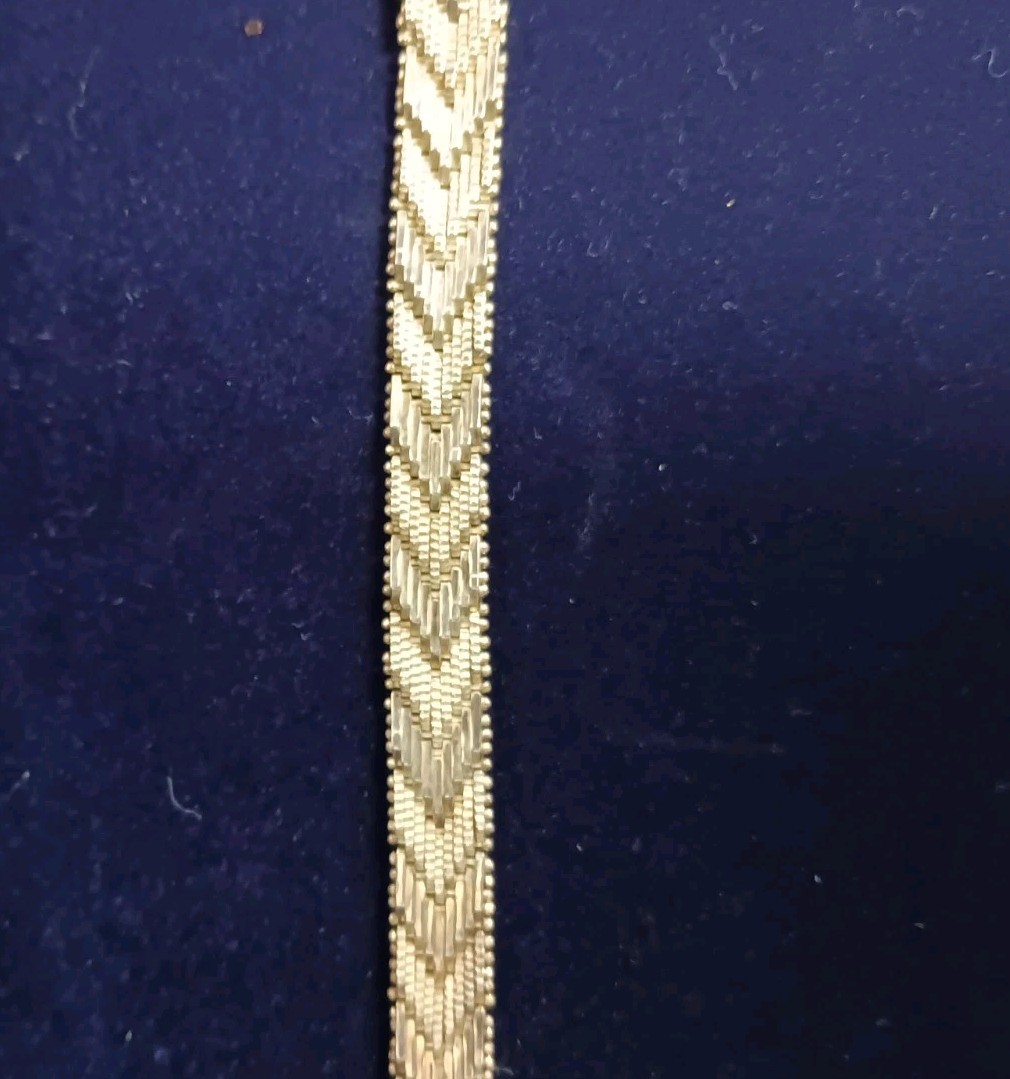 Solid 925 Sterling Silver Weave Design Bracelet With Push Lock Clasp