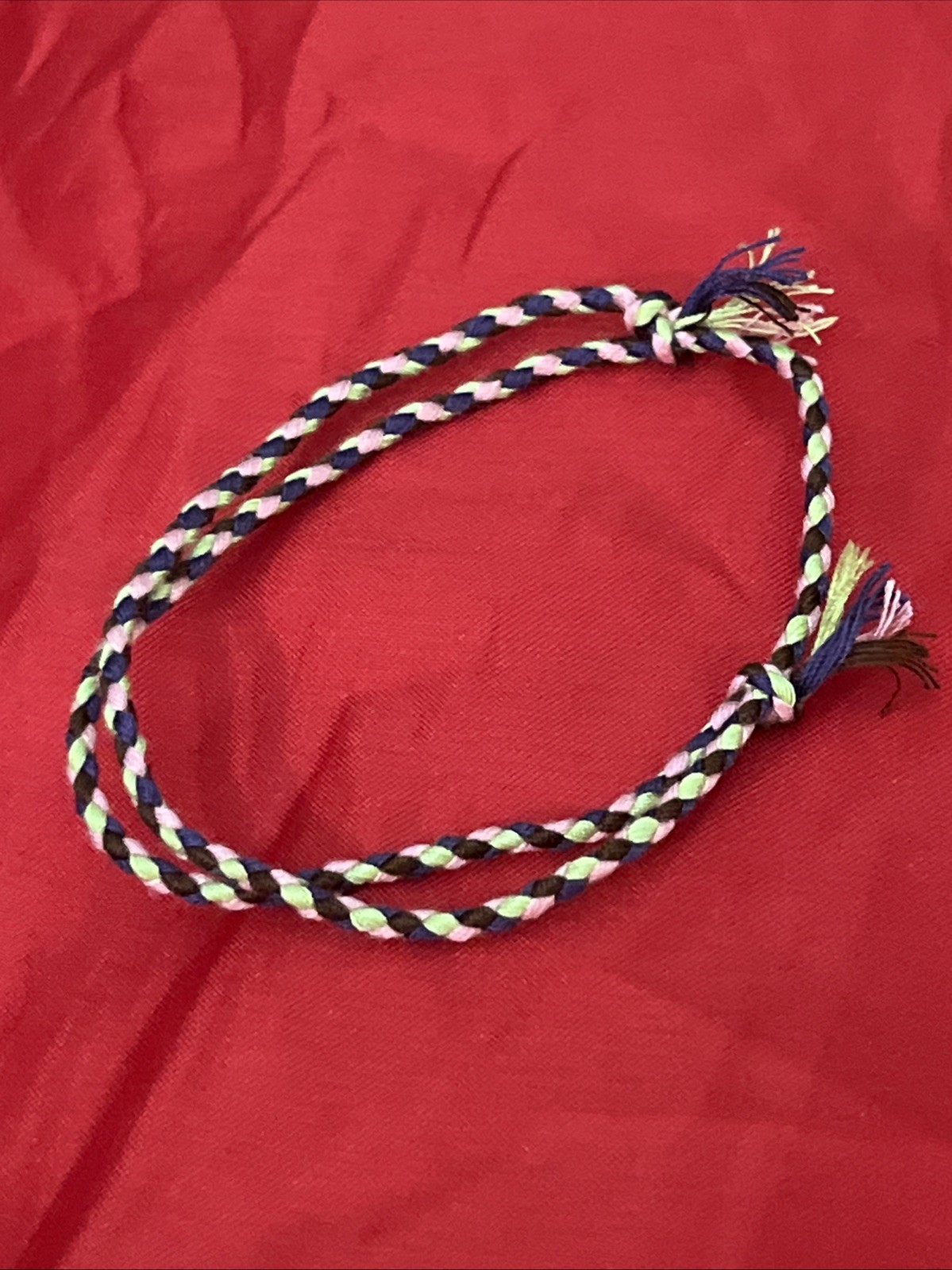 NEW BOHO BRAID THREAD FRIENDSHIP BRACELET ADJUSTABLE LIME PINK PURPLE BROWN NIP