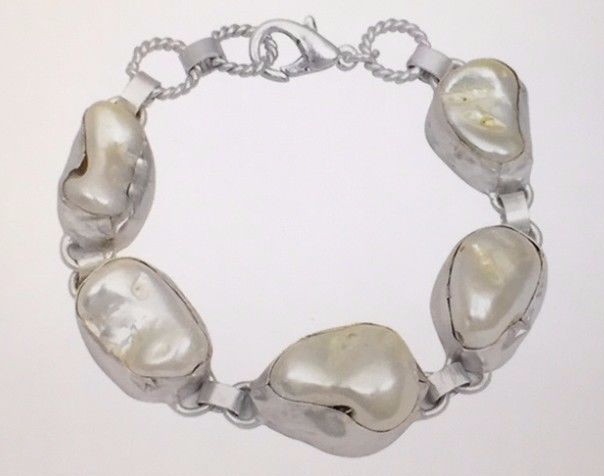 Orchid Jewelry Silver Overlay 105ct TGW Genuine Pearl Bracelet