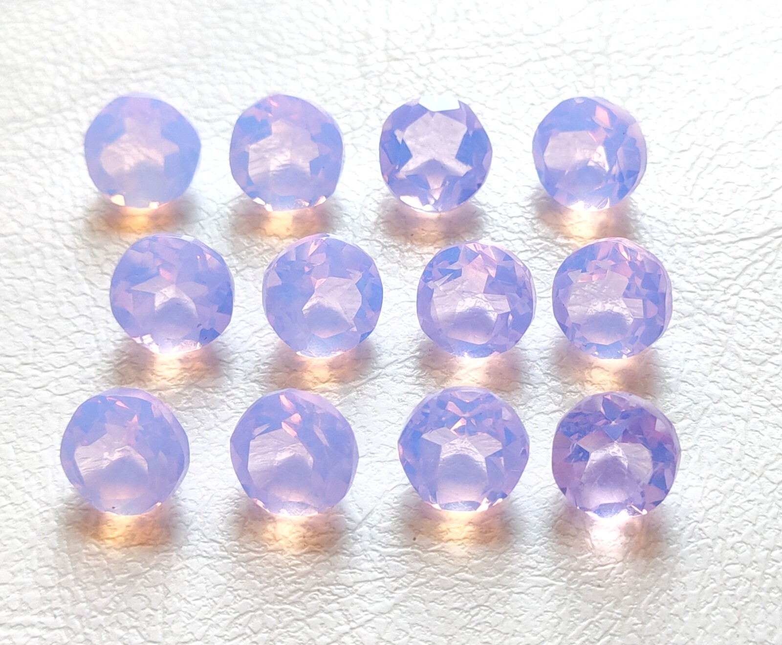 Beautiful Lavender Quartz Faceted Cut Round Gemstone, Wholesale Loose Gemstone
