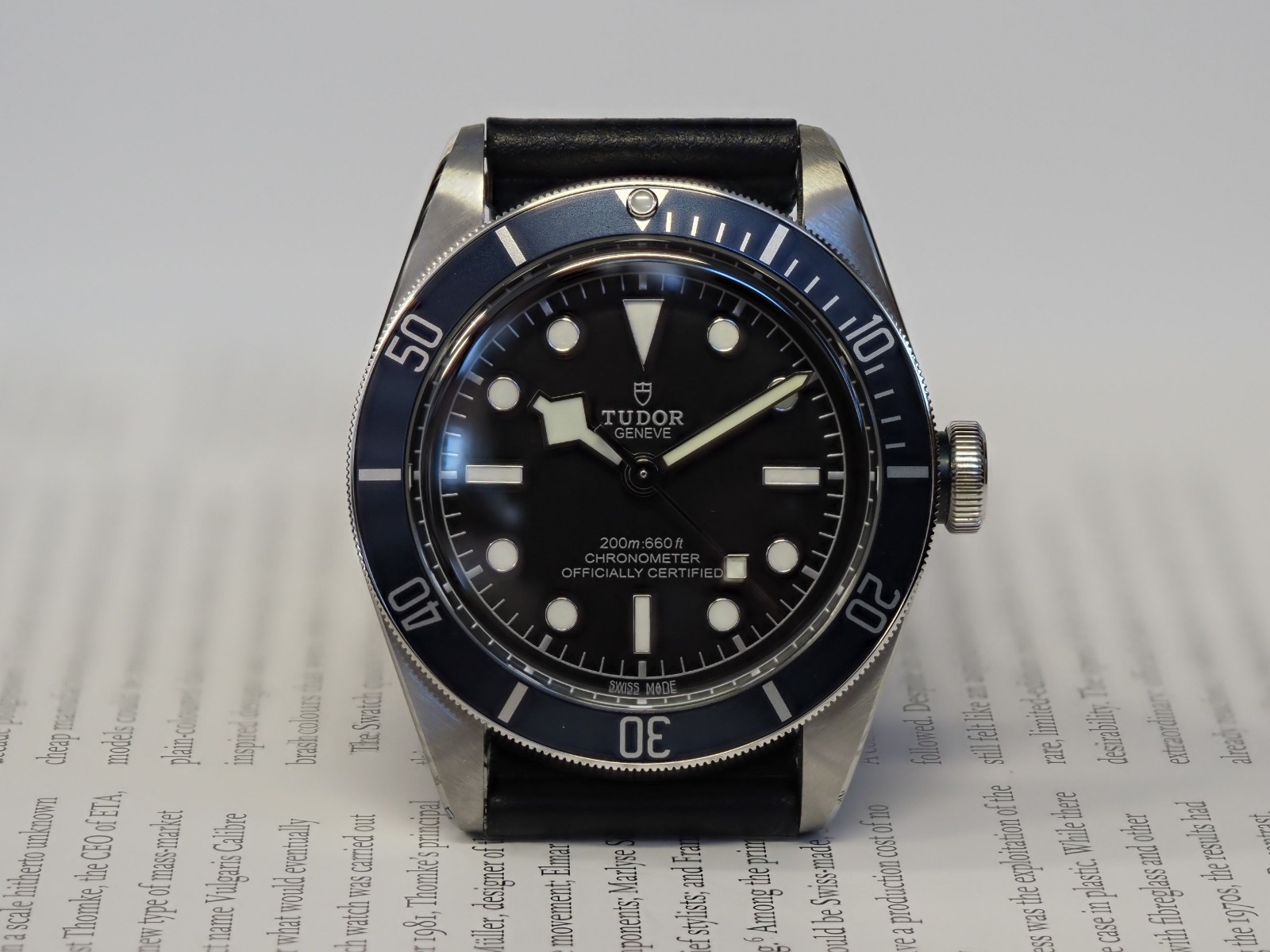 Tudor Heritage Black Bay 41 Leather Band 79230B Blue Dial Box Papers 2022