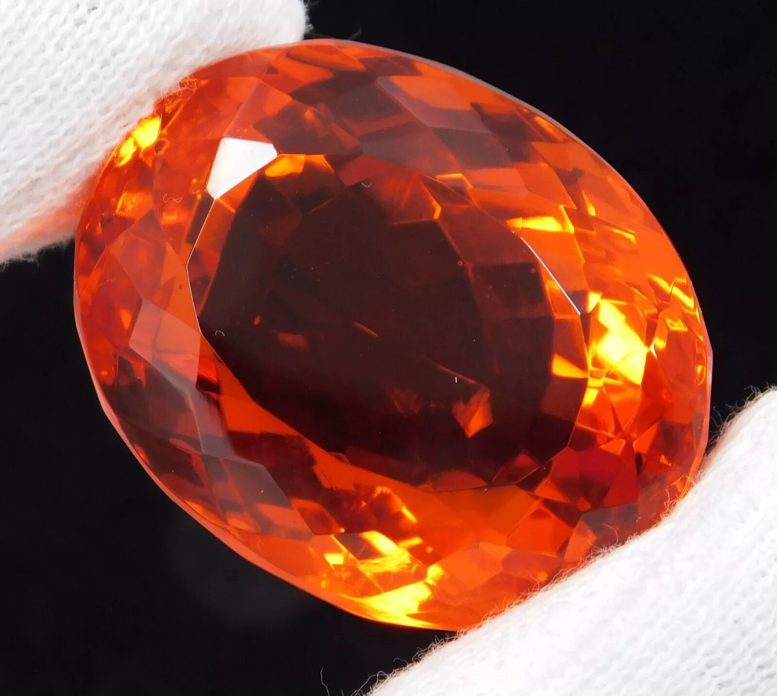 AAA Quality 99.20 Ct Natural Mexican Fire Opal Oval “Certified” Top Gemstone