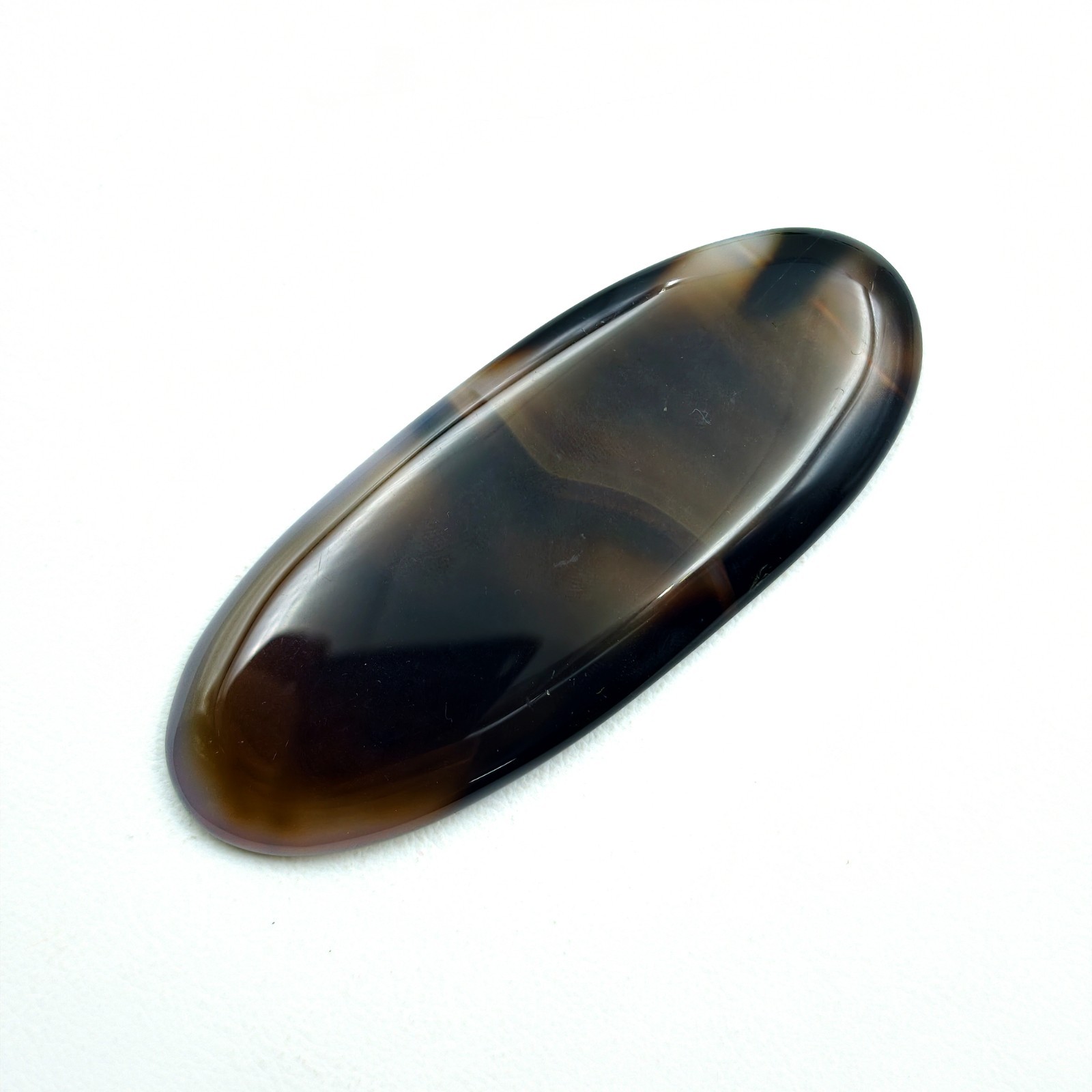 AAA Grade Black Onyx Cabochon Oval 105x41MM Loose Gemstone For Decor