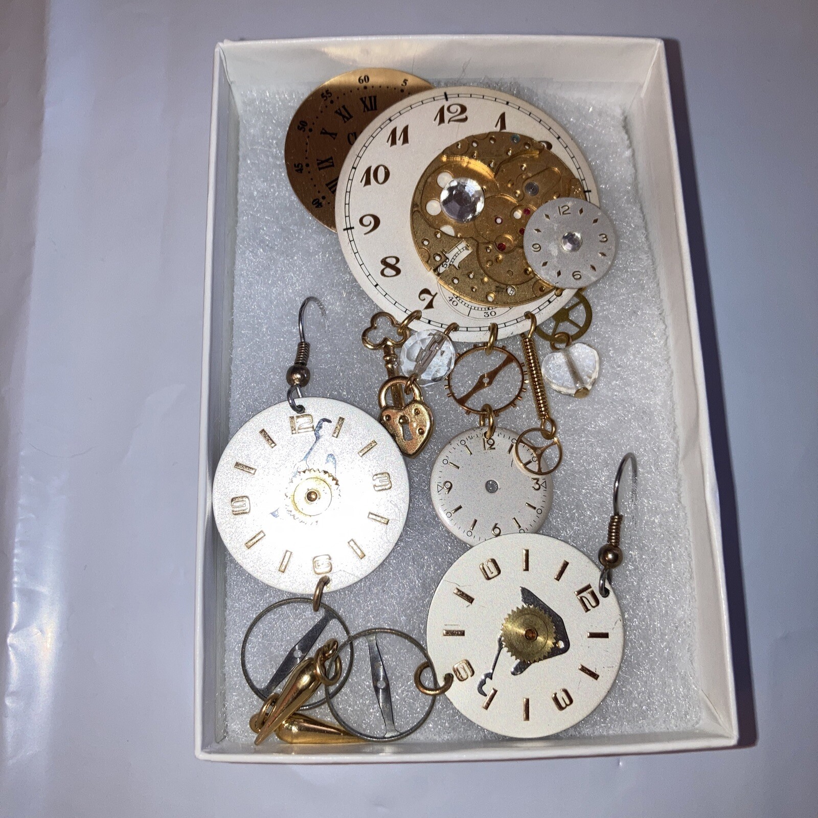 Vintage Steampunk Elgin/Duward Upcycled Watch Demi-Parure Set
