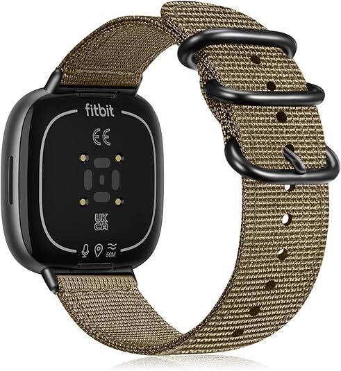 Soft Nylon Sport Replacement Strap Wrist Bands For Fitbit Versa 3 / Fitbit Sense