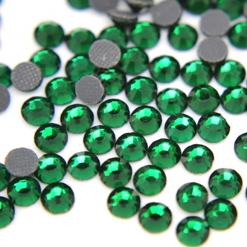 1440pcs HotFix Rhinestone Iron-On FlatBack Beads Charming Czech Emerald ss10 3mm