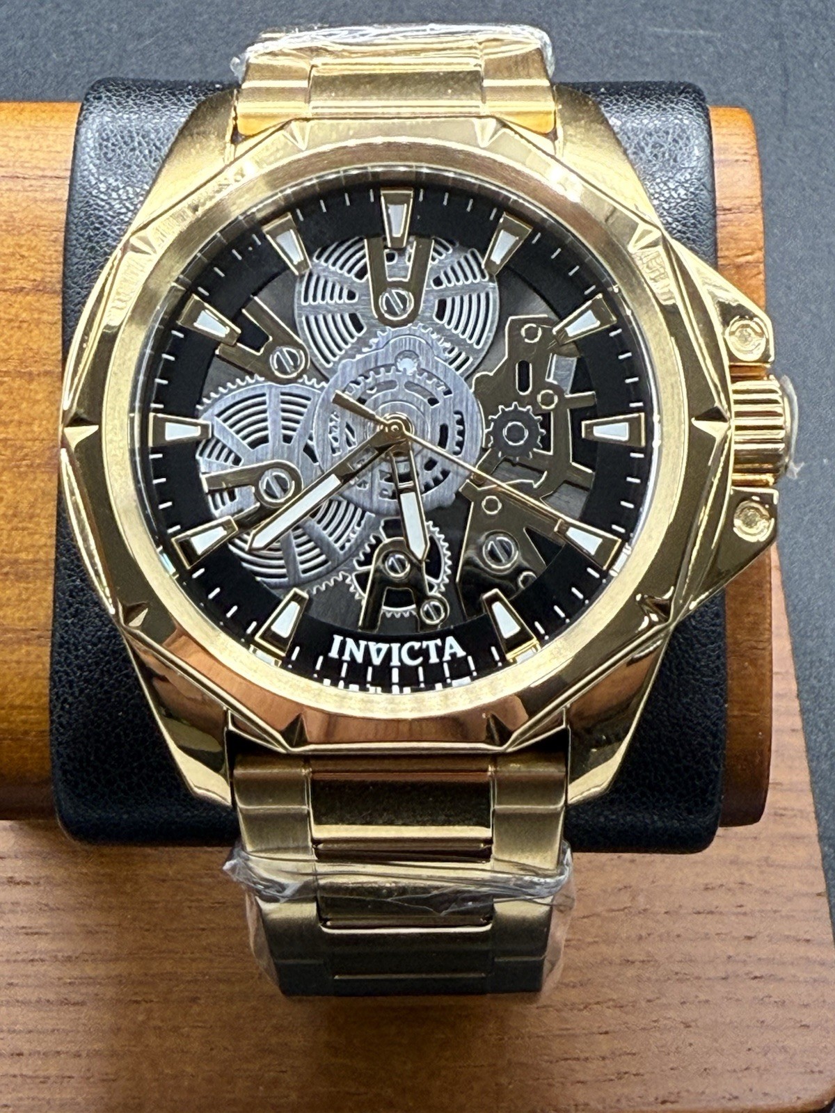 Invicta Objet D Art Men’s Watch w/ Skeleton Dial – 44mm 50380 Gold tone New!!