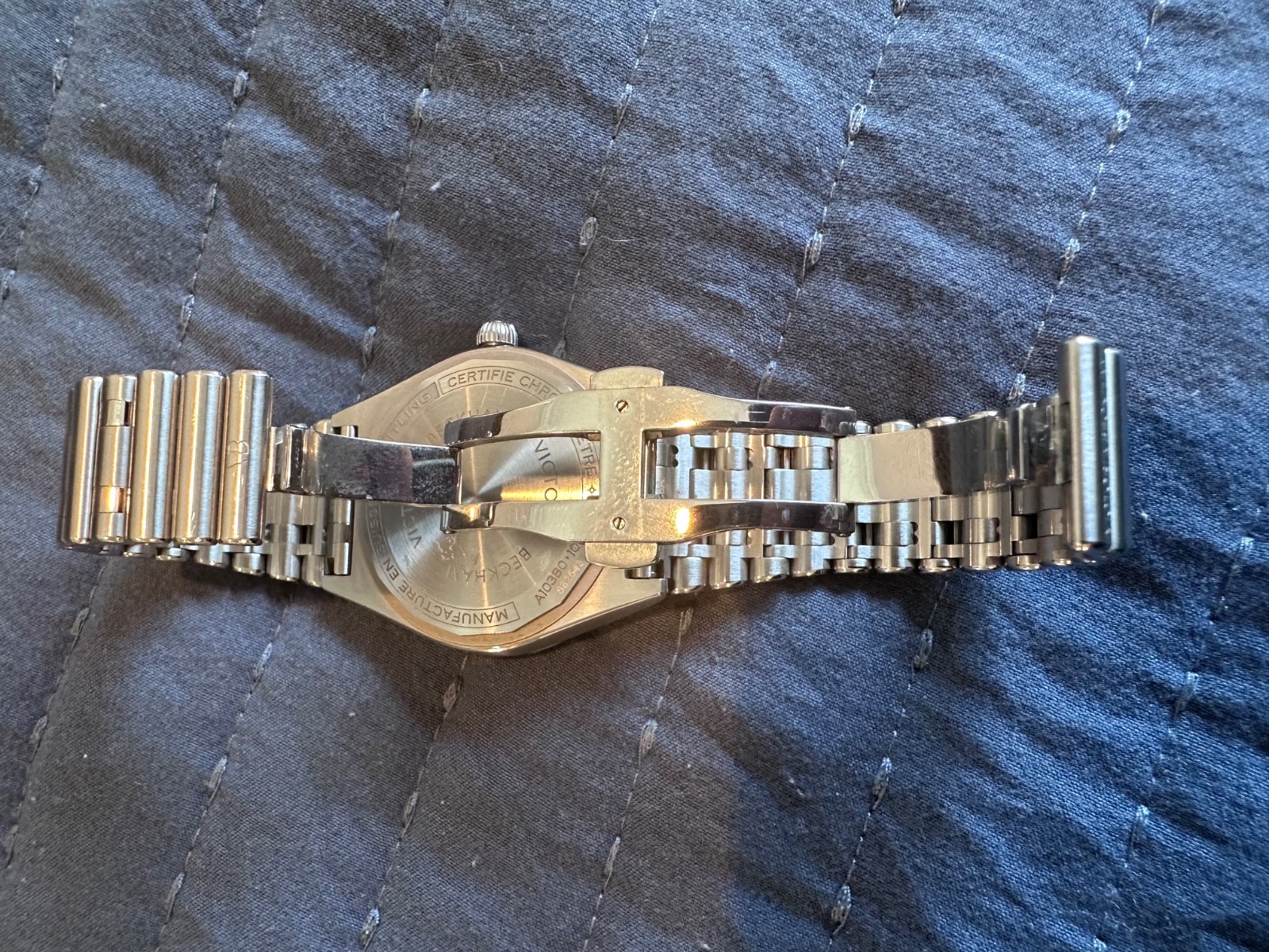 Breitling Chronomat 36 Victoria Beckham Blue Dial Stainless Steel
