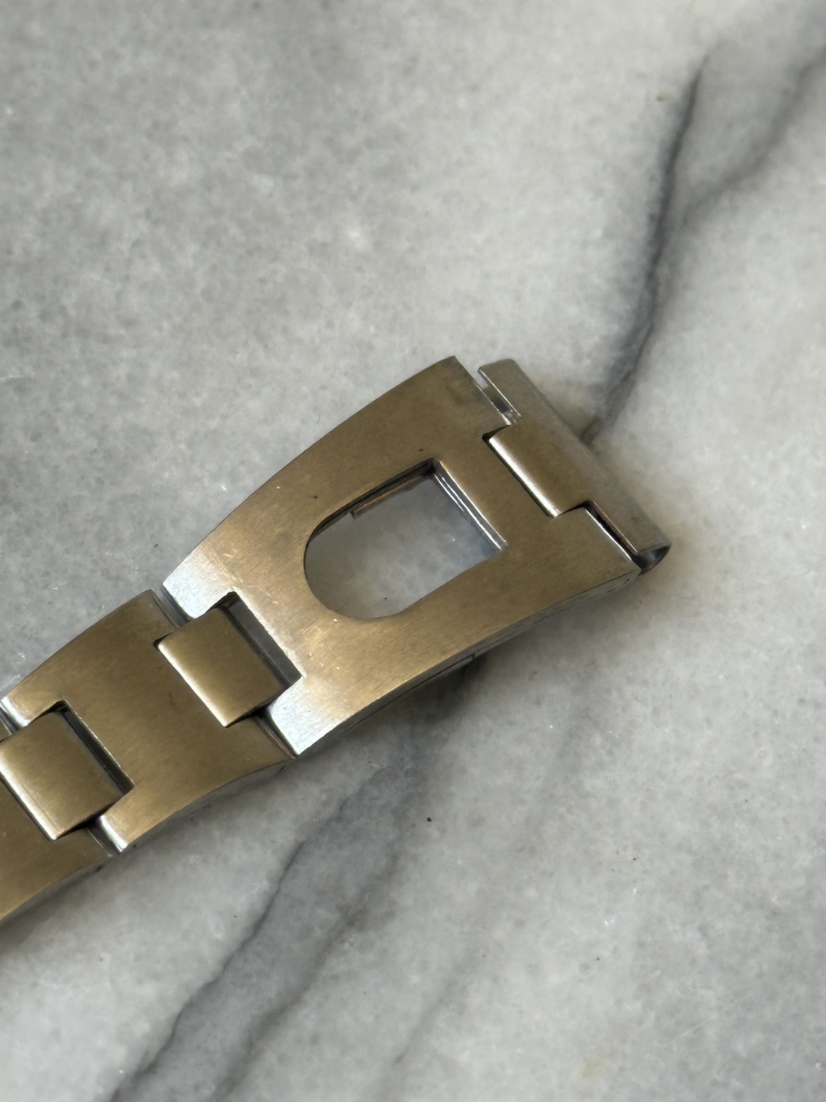 Bracelet de montre vintage en acier inoxydable style Oyster