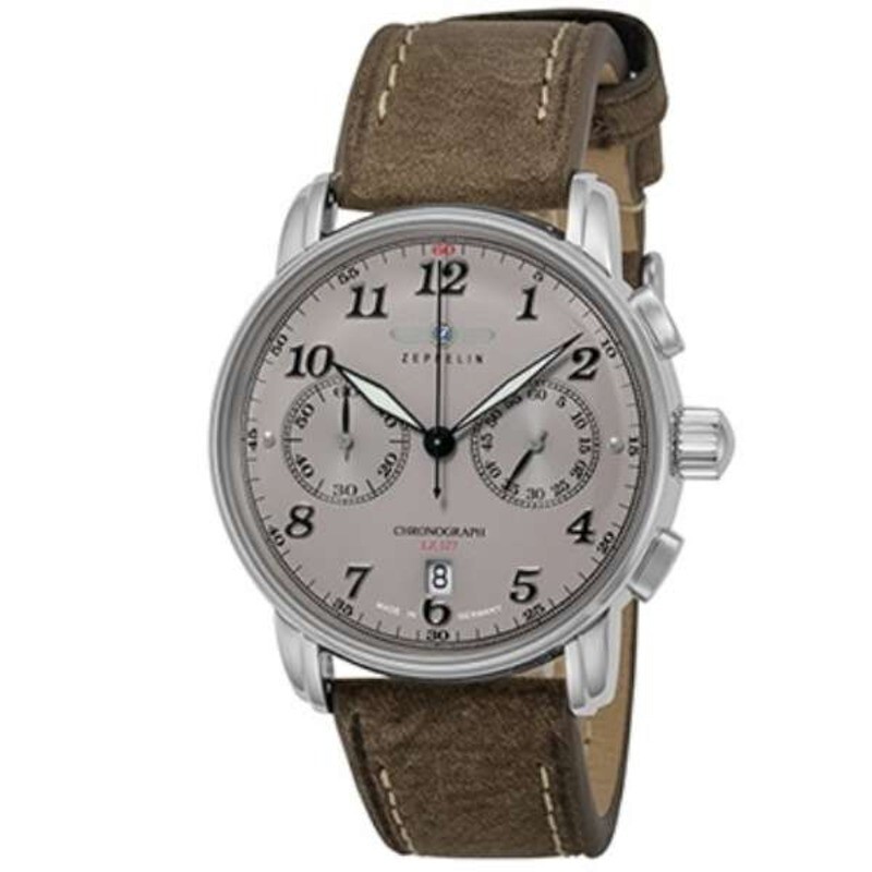 Zeppelin 8678-4 LZ127 Graf Chronograph Men’s Watch New + Box & Paper’s