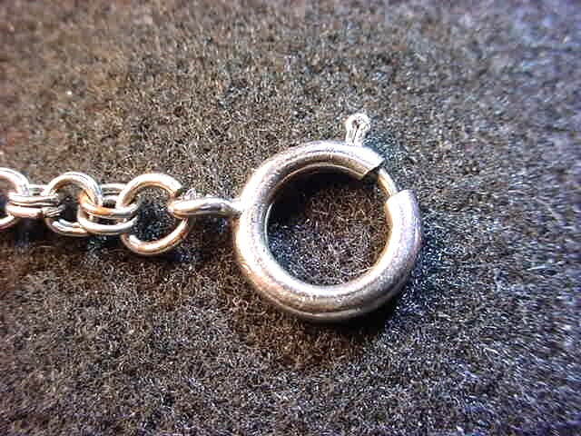 19 1/2 INCH BASE METAL SILVER COLOR POCKET WATCH CHAIN–ATTRACTIVE LINKS! #15
