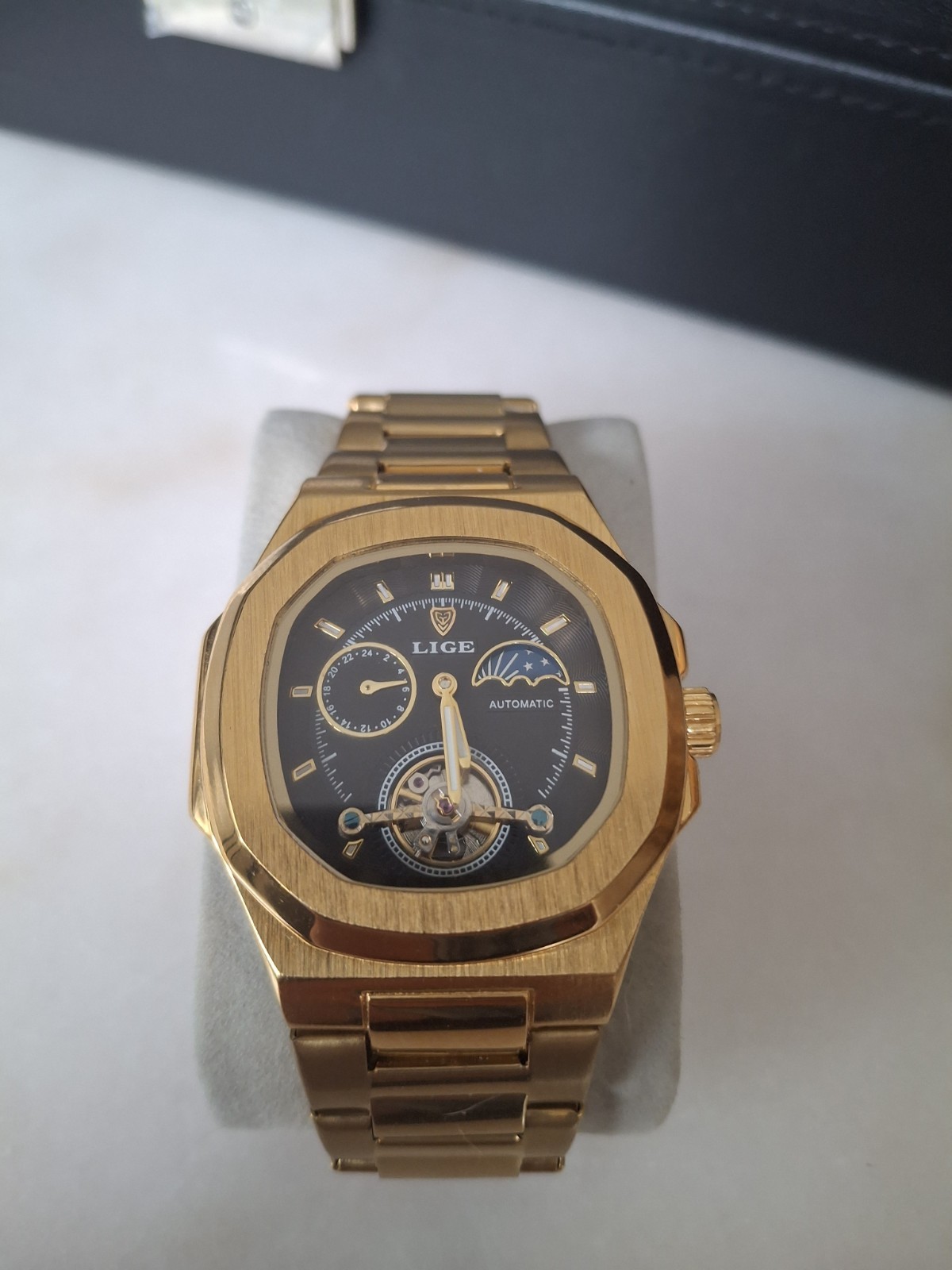 40MM LIGE Automatic Men Luxury Watch 30M Waterproof Luminous Stainless Steel NEW