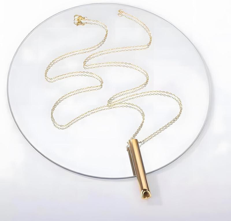 2PCS Breathing Necklace for Anxiety Relief, Mental Fatigue Relief, Quit Smoking