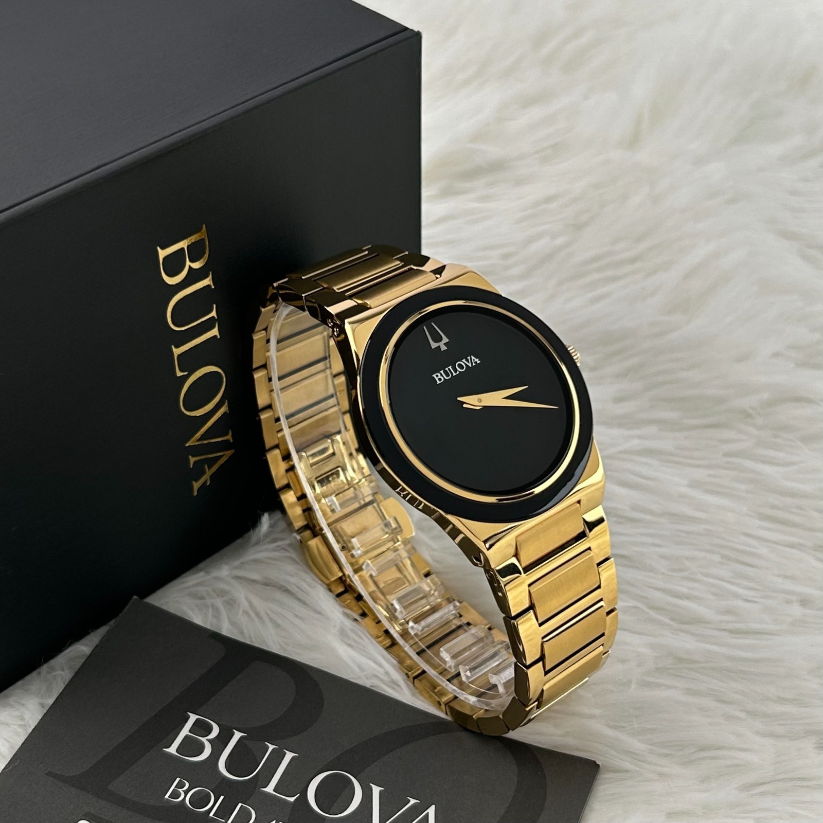Bulova Millennia 97A183 Men’s black Dial Gold chain 41MM Quartz Watch