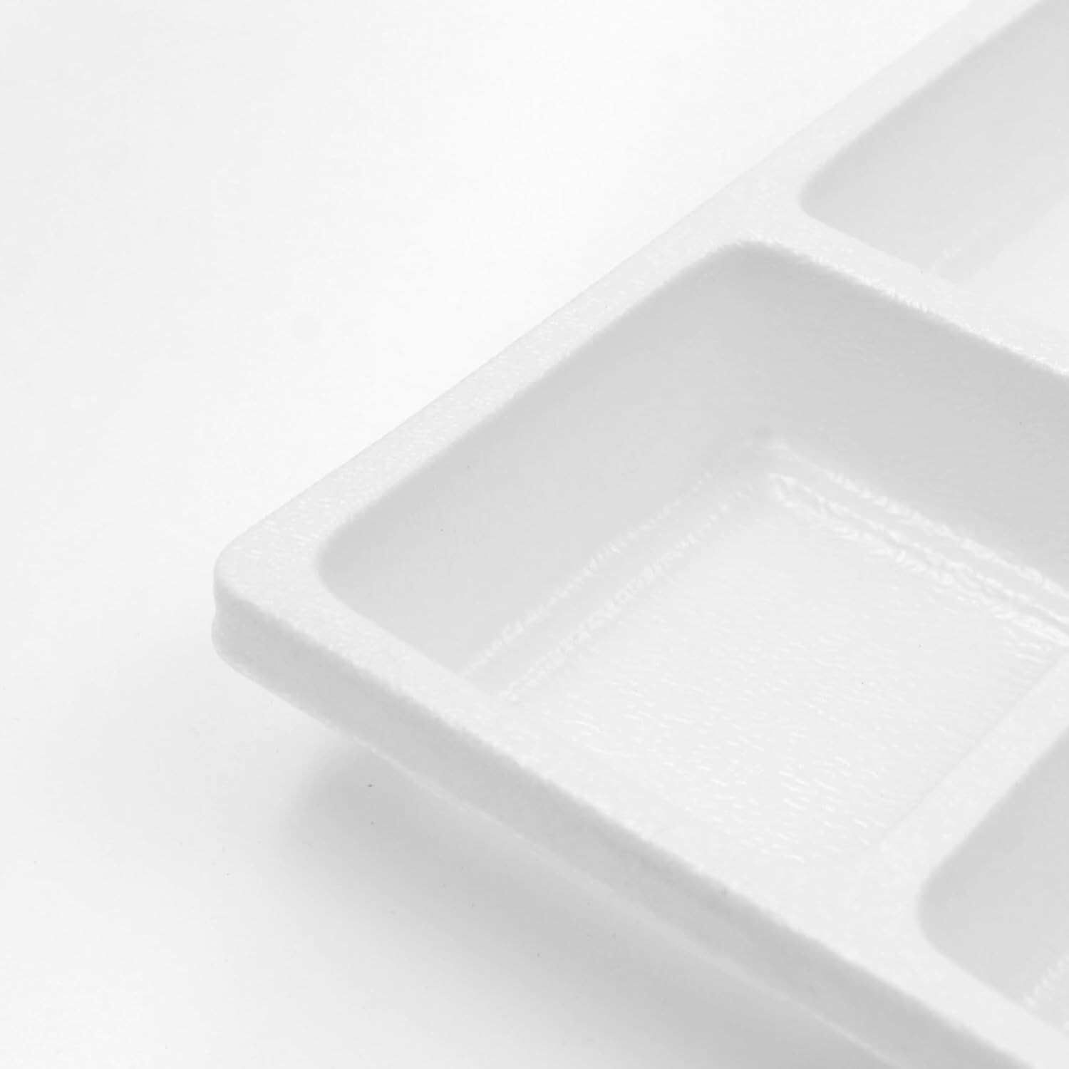 12 Tray Inserts 8 Compartment Liners White Jewelry Plastic 14″ x 7 ½” x 1 3/8 “