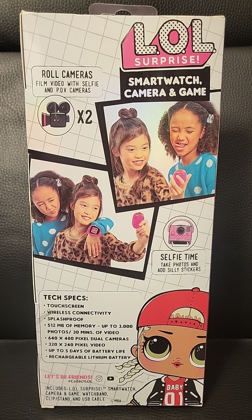 LOL Surprise Smartwatch and Camera for Kids w/ Video, Games, Learning Apps NEW